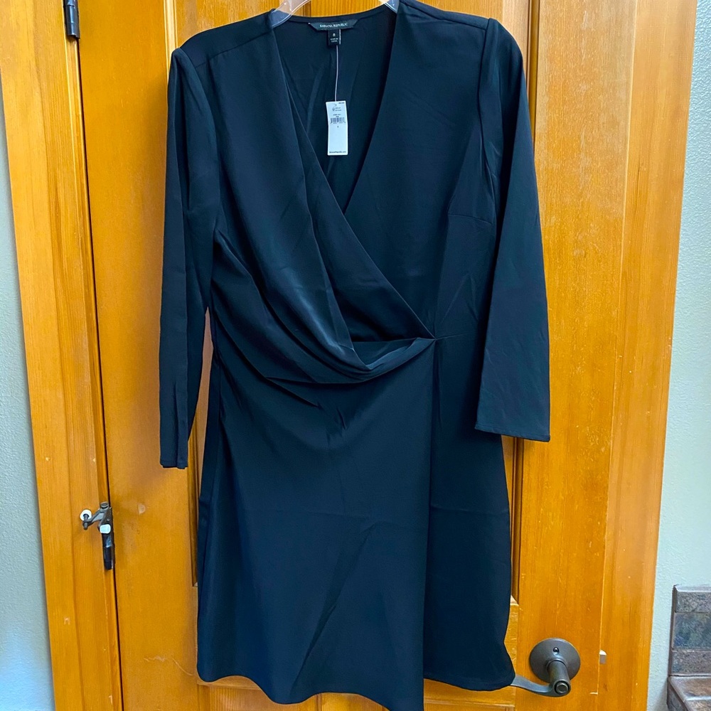 New with tags Black Silky Banana Republic Dress